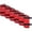 Red, variant on Case-it 6-Piece pack Clear Case Pencil Pouch - Six Pencil Cases-All Purple