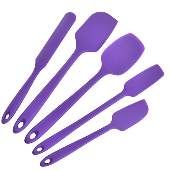 ibasenice 5Pcs Silicone Butter Scraper Set Practical Kitchen Tool for Baking and Cooking