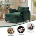 thumbnail image 3 of Oversized Armchair, Gexpusm Wide Modern Chairs for Living Room & Bedroom Modern Lounge Chair, Upholstered Reading Chair, Comfy Living Room Chair, Green, 3 of 6