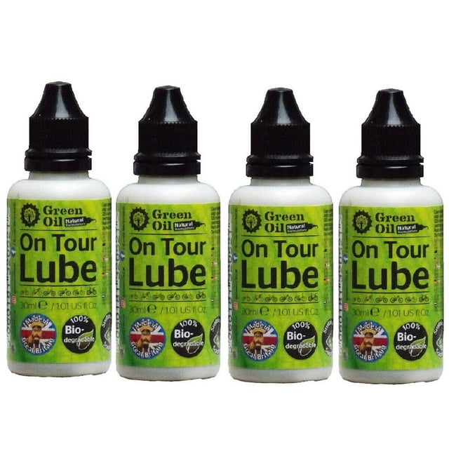 GREEN OIL On Tour Cycle Chain Lube 30 ml Biodegradable 4 Pack