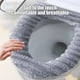 thumbnail image 4 of Funda De Poliéster Para Asiento De Inodoro 1 funda de asiento de inodoro de poliéster gris con cremallera,alfombrilla de inodoro acolchada y suave para baño,fácil de limpiar e instalar. Rkxzt, 4 of 9