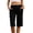 v#37Black232, variant on Women'S Pants Solid Color Elastic Waist Knee Length Straight Leg Relaxed Fit Soft With Side Pockets For Evening Party Classic Bottoms,Red,M