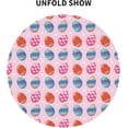 thumbnail image 6 of Easter Eggs Tablecloth, Cute Bunny Table Cloth for Party Decoration, Round 60 Inch, Happy Easter Themed Tablecloths for Dinner Kitchen Party Picnic, 6 of 6