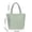 Green, variant on Corduroy Tote Bag, Lightweight Lunch Tote with Multi Pockets, Casual Shoulder Handbag for Work School Travel, Daily Carry Shopping Bag with Front Zipper Pocket