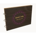 thumbnail image 7 of Darling Souvenir Personalized Engraved Laser Cut Wedding Guest Book Wooden Cover Sign-in Book Registry Guestbook Scrapbook-3G, 7 of 7