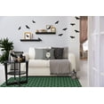 thumbnail image 5 of Simply Daisy Spooky Cats Sage Halloween Chenille Area Rug, 3' x 5', 5 of 5
