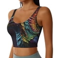 thumbnail image 2 of Sikiie Dragon with Colorful Tail Sports Bra for Women, Sports Bra Athletic Running Sports Bra, Workout Bra, Yoga Bra-XX-Large, 2 of 8