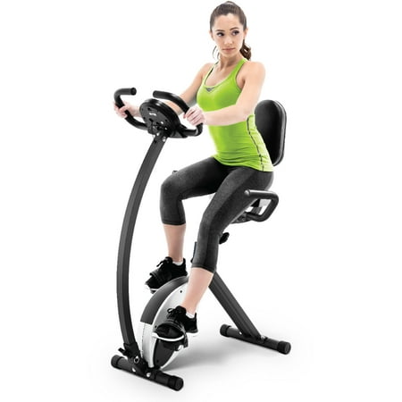 Marcy Foldable Recumbent Exercise Bike with Magnetic Resistance