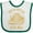 White and Green, variant on Inktastic Life's Better With Bees Boys or Girls Baby Bib
