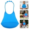 thumbnail image 6 of NUOLUX Bibs Bib Adult Silicone Feeding Waterproof Clothing Protectors Food Baby Elderly Adults Catcher Mealtime Protector, 6 of 6