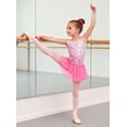 thumbnail image 4 of Lanbubble Girls Gymnastics Leotards Sleeveless Ballet Leotard for Girl Dance Outfit with Skirt Hair Scrunchie 5-9 Years, 4 of 8