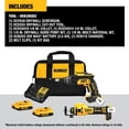 thumbnail image 4 of Kit combinado DEWALT MAX XR de 20 V, pistola atornilladora para paneles de yeso sin escobillas y herramienta de corte con 2 baterías y cargador incluidos (DCK265D2), 4 of 8
