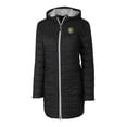 thumbnail image 2 of Women's Cutter & Buck Black Southeastern Louisiana Lions Rainier Primaloft Eco Hooded Long Coat, 2 of 3