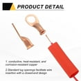 thumbnail image 3 of 4 Pcs 3/8" Stud 8AWG Battery Cable End with 4pcs 3:1 Heat Shrink, Gold, 3 of 6
