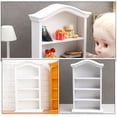 thumbnail image 3 of OGITUDE Miniature Shelf Mini Bookshelf Doll House Wooden Furniture Bookcase Model, 3 of 6