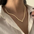 thumbnail image 4 of Collar de espiga de cadena de serpiente plana Para mujer, joyería de moda coreana, gargantilla de fiesta, regalo de fiesta, Collares Para mujer, 4 of 4