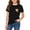 Black, variant on Short Sleeve T-Shirt for Girls Cute Squirrel Print Crewneck Tee Summer Casual Confortable Pullover Tops for Kids