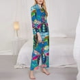 thumbnail image 4 of Bingfone Womens Pajama Sets Little Sea Turtles Print,Long Sleeve Loungewear Pajamas Set-Xx-Large, 4 of 9