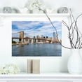 thumbnail image 1 of Summer Day Brooklyn Bridge - Cityscape Canvas Print, 1 of 3