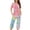 Sky Blue#1, variant on Tnhcen 2 Piece Summer Capri Women's Pajama Set Ladies Short Sleeve Shirt Capri Pants Pjs Sets Home Clothes S-3XL