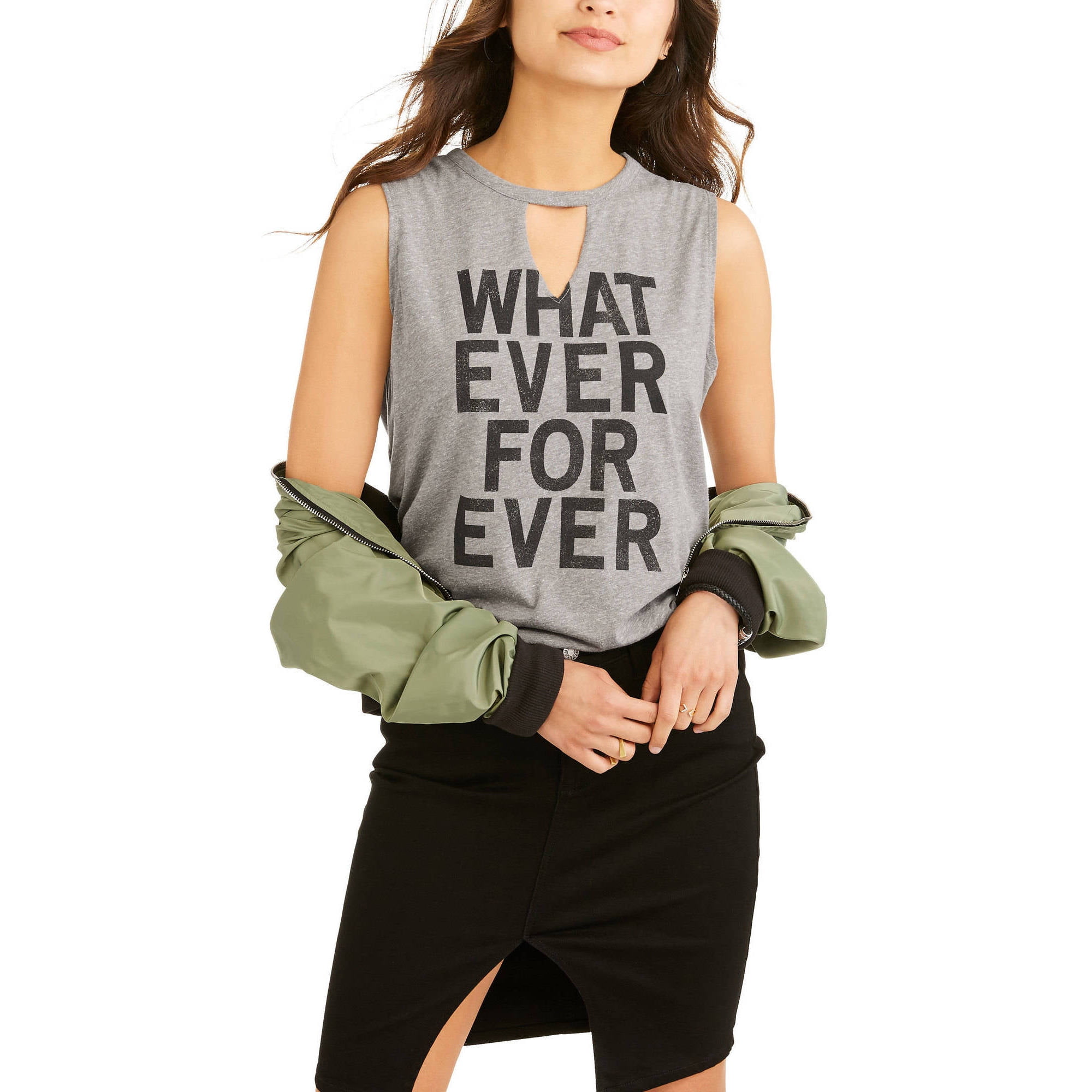 graphic cut out tee