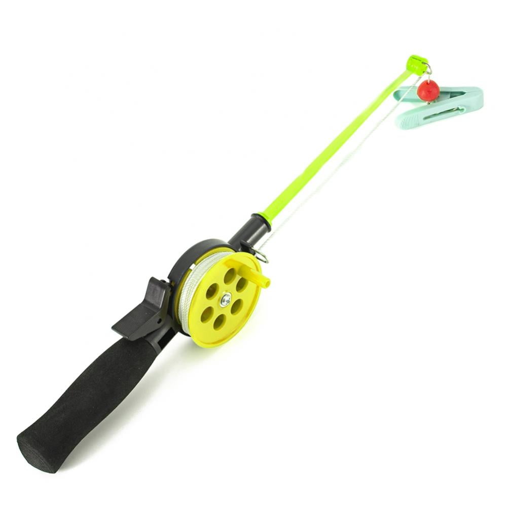 Summark Mini 2 Pcs Fishing Pole, 13.3in Kids Fishing Rod, for Ice Fishing  Kids Fishing Random Color 