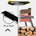 thumbnail image 3 of SIMOND STORE- Manual log splitter wedge, 12 Inch L X 6 Inch W X 1 Inch Thick, Heavy Duty Wood Splitter for Wood Stove Fireplace Fire Pit Kindling Fire Starter Logs, 3 of 7