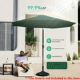 thumbnail image 4 of Parasol de Terrasse Rond de 2,74 m (9 Pi), Inclinable et à Manivelle, Parasol de Marché à 8 Baleines Robustes, Protection UV et Imperméable pour Jardin, Terrasse, Cour, Piscine, 4 of 7