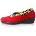 thumbnail image 3 of Lunar Womens Paloma Leopard Print Slippers, 3 of 6