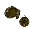 thumbnail image 4 of Abbracc 70 Pieces Lots Wholesale 25mm Antique Plated/Bronze Round Necklace Pendant Setting Cabochon Base Tray Bezel Blanks Jewelry Findings & Com, 4 of 9