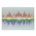 thumbnail image 1 of Music Cutting Board, Rainbow Digital Style Equalizer Amplifier Recording Equipment Night Club Disco Theme, Decorative Tempered Glass Cutting and Serving Board, Small Size, Multicolor, by Ambesonne, 1 of 1