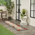 thumbnail image 4 of Nourison Aloha Indoor/Outdoor Ivory Multicolor 2' x 6' Area Rug (2x6), 4 of 8
