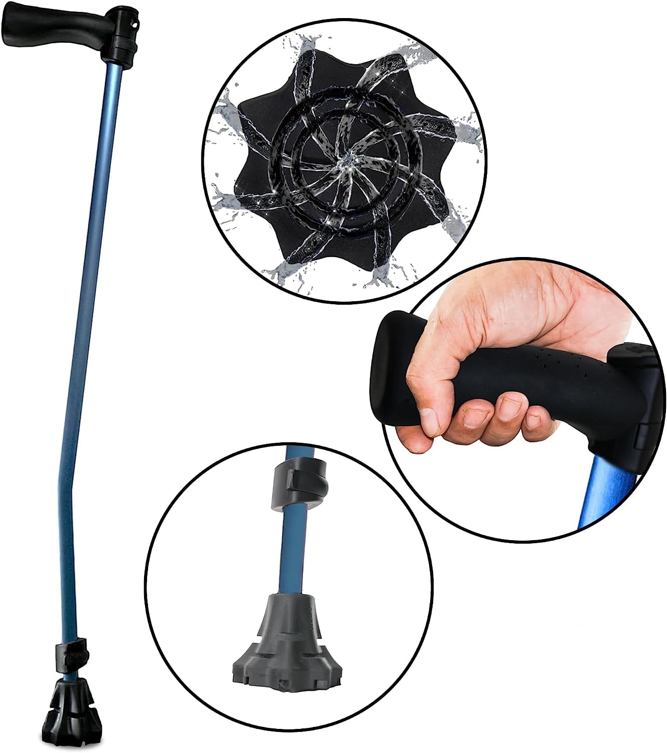 Dynamo Cyclone Cane (BLUE) The Best Cane Ever™ Designed for