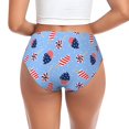 thumbnail image 3 of Womens Underwear Light Red Blue Ice Cream Print Cuteness No Show Seamless Underwear for Women, Soft Stretch Women's Panties, Hipster Ladies Panties Bikini Underwear Briefs, 3 of 6