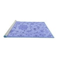 thumbnail image 2 of Ahgly Company Machine Washable Indoor Round Persian Blue Traditional Area Rugs, 7' Round, 2 of 4