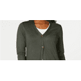 thumbnail image 2 of Karen Scott Women's Long Cardigan Green Teal Size Medium, 2 of 3