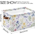 thumbnail image 3 of Coolnut Foldable Storage Bins Watercolor Flowers Dragonfly Fabric Storage Baskets Collapsible Decorative Baskets Closet Organizer Bins with PU Handles for Shelves Home Closet-2Pack Decor Gifts, 3 of 7