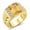 Citrine, variant on Men's Rings Yellow Gold Plated Silver Designer Style 10X8MM Emerald Cut Shape Gemstone & Diamonds Amethyst February Birthstone Rings For Men Size 8
