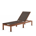 thumbnail image 1 of Camastro Kingsbury de Madera con Respaldo de Textilino cafe, 1 of 4