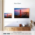 thumbnail image 4 of Elephant Stock Golden Gate Wall Art - Horizontal Canvas Wall Art - Living Room Wall Decor - Architecture Canvas - Brown And Blue Decor - 12" x 8", 4 of 8