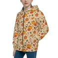 thumbnail image 2 of Pofeuu Fall Autumn Print Teenage Zipper Hoodie Sweatshirts Hooded Casual Jackets With Pocket For Boys Girls-Medium, 2 of 6