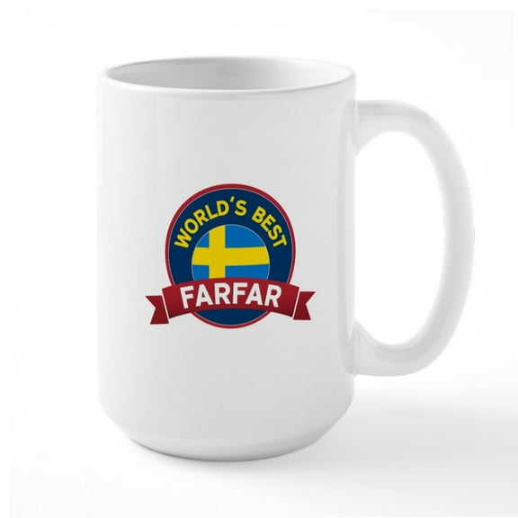 CafePress - World's Best Large Mug - 15 oz Ceramic Large White Novelty Mug