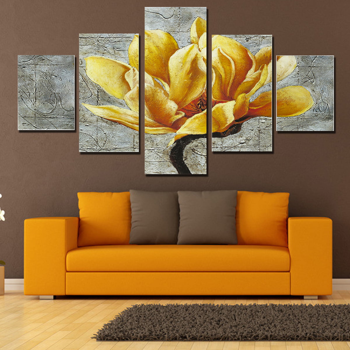 5PCS Unframed Modern Art Oil Paintings Print Canvas Picture Home Wall Decor 