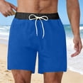 thumbnail image 1 of Men's Casual Shorts with Comfortable Stretch Waist and Flat Front Design for Everyday Outdoor Activity Large-Cut Spring Summer Fall Wear, 1 of 6