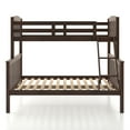 thumbnail image 2 of Furniture of America Aida Twin over Full Kids Wood Dark Brown Bunk Bed with Ladder, 2 of 12