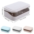 thumbnail image 3 of ACDANC Household Essentials Soap Bar Container Holder Case Travel Dish Storage Drainers Box Cover Dishes Plastic Soap Holder B, 3 of 7