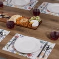 thumbnail image 6 of Highland Home "Meadow Floral" 4-Pack Cotton Blend Washable Placemats, 6 of 6