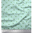 thumbnail image 1 of Soimoi polyester Crepe Fabric Leaves & Buds Floral Print Sewing Fabric Yard 52 Inch Wide, 1 of 3