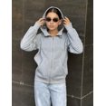 thumbnail image 5 of Arshiner Girls Zip Up Hoodies Black Teen Hooded Sweatshirts Fleece Track Jackets Kids Fall Winter Clothes, 5 of 6