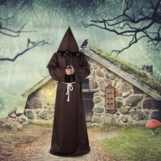 Tunica Negra Con Capucha Niño TPHAYSH Capa Con Capucha Para Hombre